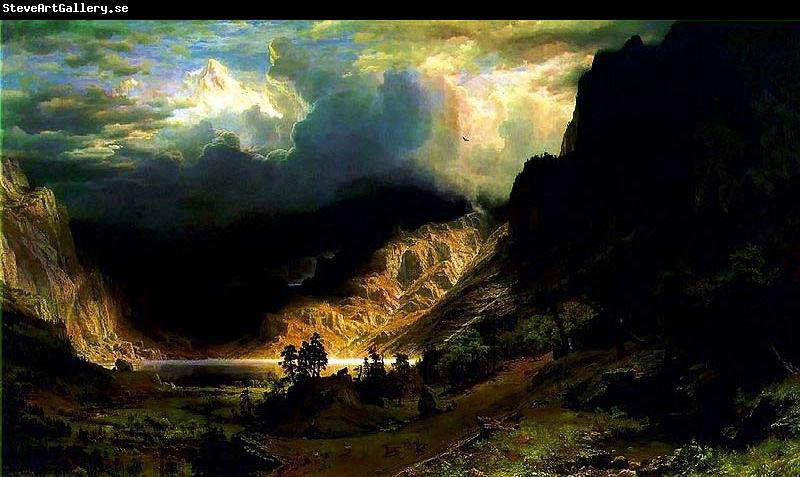 Albert Bierstadt Storm in the Rocky Mountains